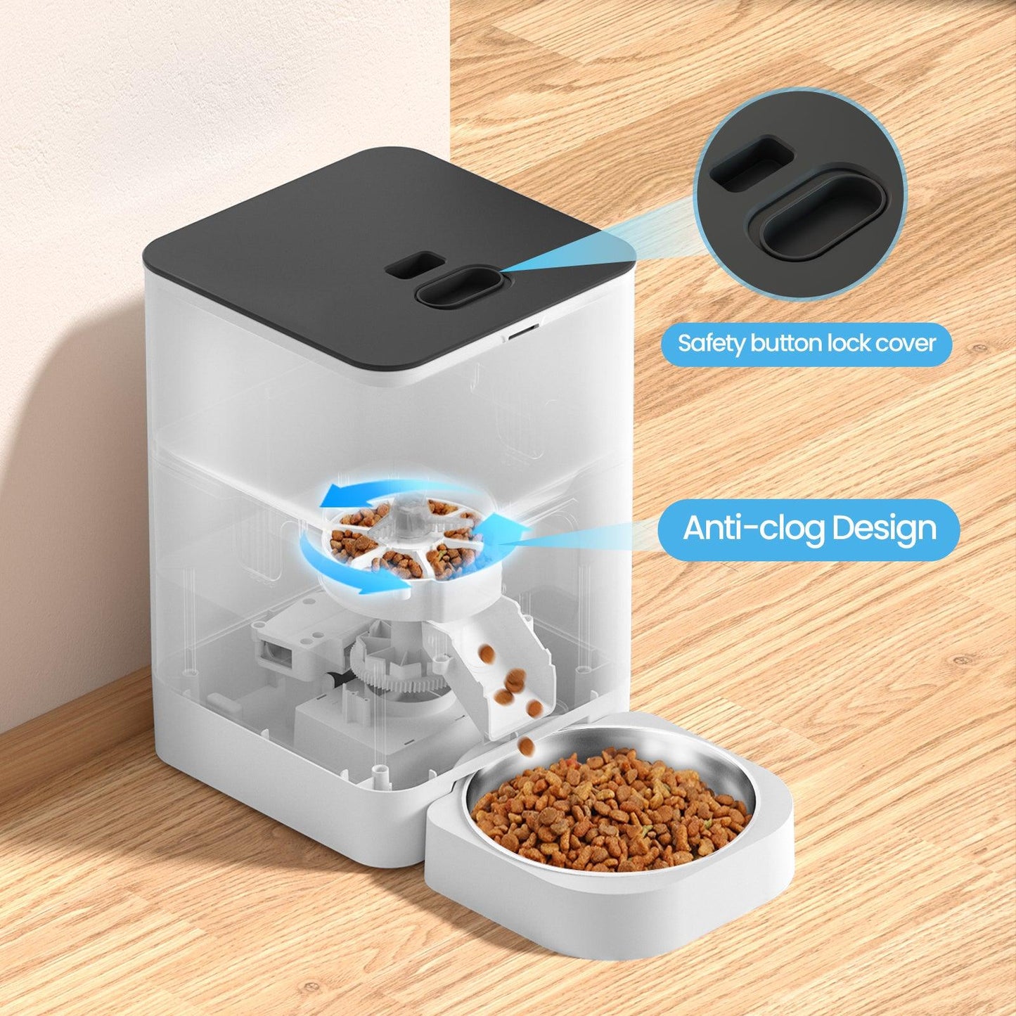 YES4PETS 6L Automatic Digital Pet Dog Cat Feeder Food Bowl Dispenser - Mega Pet Store