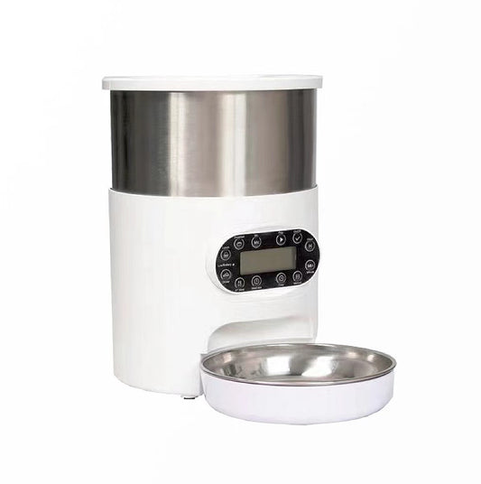 YES4PETS Electric Automatic Pet Dog Cat Rabbit Feeder Stainless Steel 4.5L Dispenser - Mega Pet Store