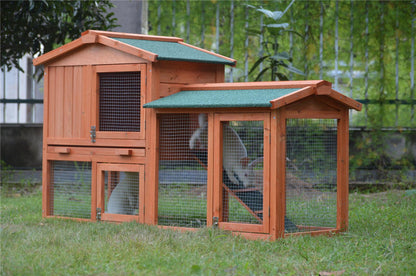 YES4PETS 146cm Rabbit Hutch Metal Run Wooden Cage Guinea Pig Cage House - Mega Pet Store