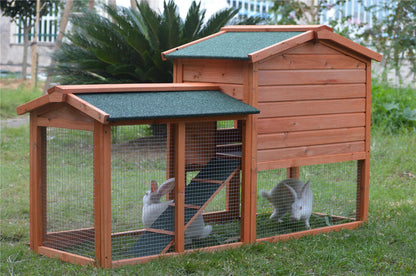 YES4PETS 146cm Rabbit Hutch Metal Run Wooden Cage Guinea Pig Cage House - Mega Pet Store