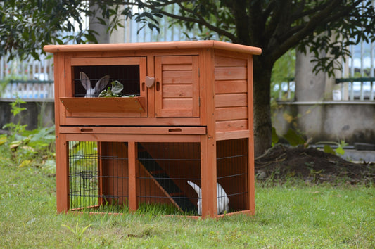 YES4PETS Double Storey Rabbit Hutch Guinea Pig Cage , Ferret cage W Pull Out Tray - Mega Pet Store