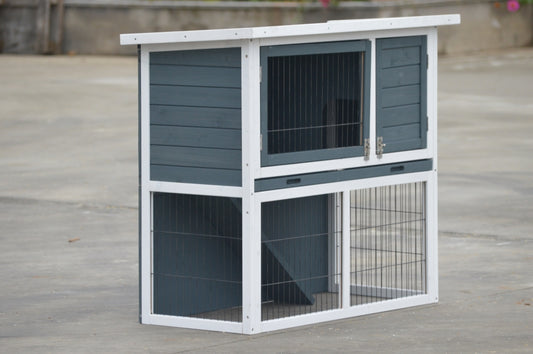 YES4PETS L Double Storey Rabbit Hutch Guinea Pig Cage , Ferret cage W Pull Out Tray - Mega Pet Store