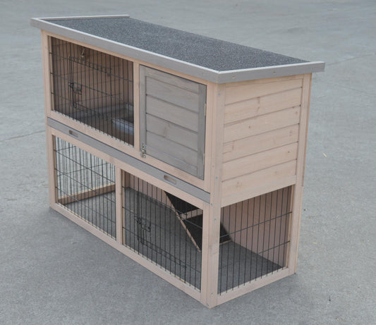 YES4PETS Double Storey Rabbit Hutch Guinea Pig Cage , Ferret cage W Pull Out Tray - Mega Pet Store