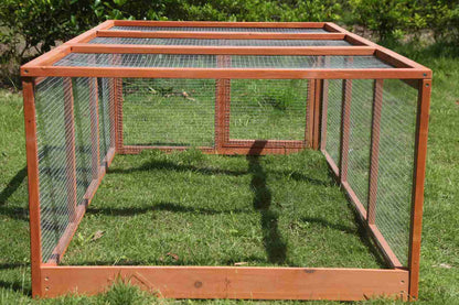 YES4PETS Large Chicken Coop Run Guinea Pig Cage Villa Extension Rabbit Hutch House Pen