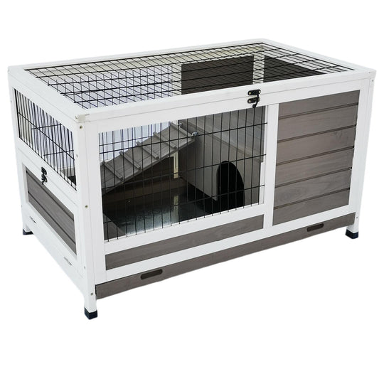 YES4PETS Rabbit Hutch Cat House Cage Guinea Pig Ferret Cage - Mega Pet Store