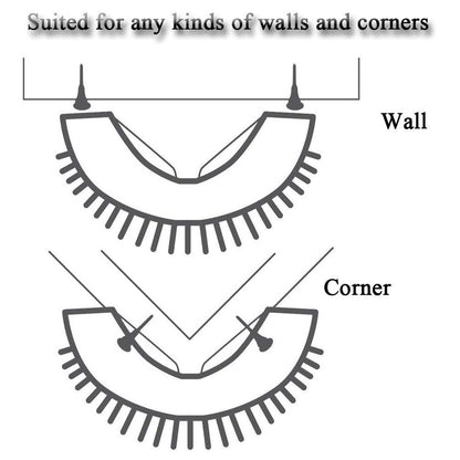 Cat Self Groomer Catnip  Dog Cat Toy Corner Groomer Wall Corner Scratcher Comb Grooming Massage Brush