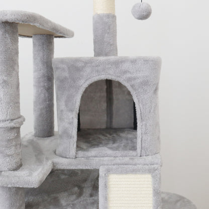 CATIO Multi-level Tall Cat Tree and House Condo with Scratching Pads C6032