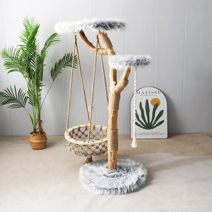 CMISSTREE Modern Cat Tree With Hanging Hammock - Mega Pet Store