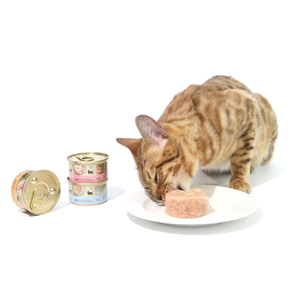 CAT FOREST Premium Tuna White Meat With Mussel In Gravy Cat Canned Food 85G X 24