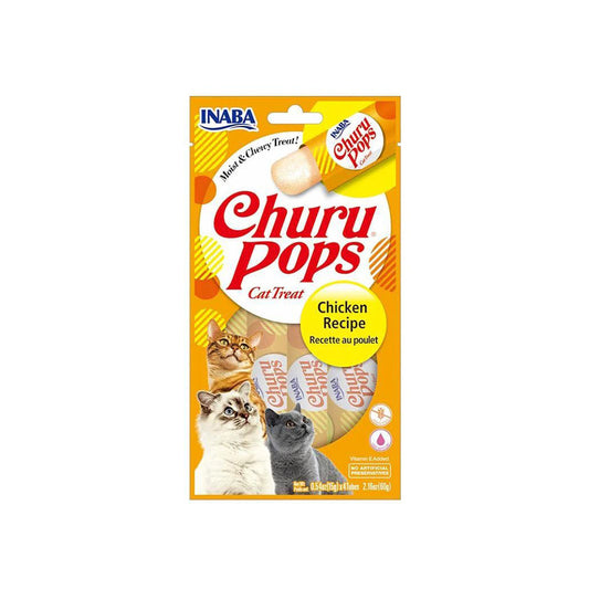 INABA Churu Pops Chicken Recipe (15G X 4) 6PK - Mega Pet Store