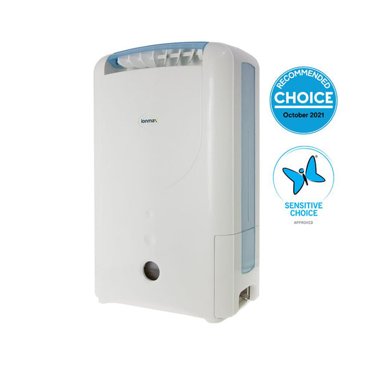 Ionmax ION612 7L/day Desiccant Dehumidifier CHOICE Recommended & Sensitive Choice Approved - Mega Pet Store