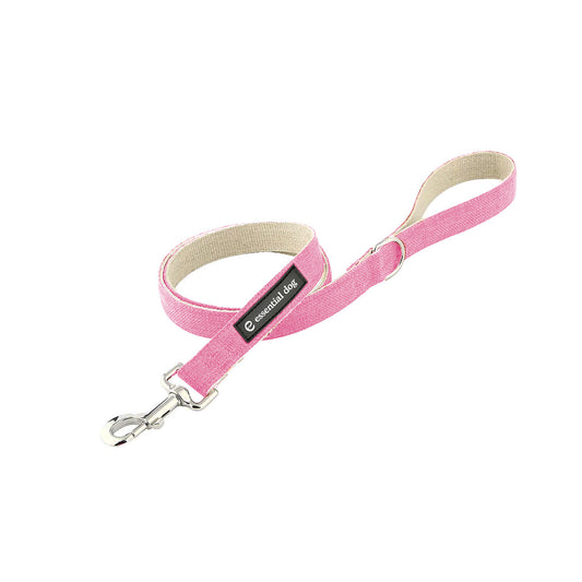 Natural Hemp & Cotton Dog Lead Leash (Pink) MEDIUM - Mega Pet Store