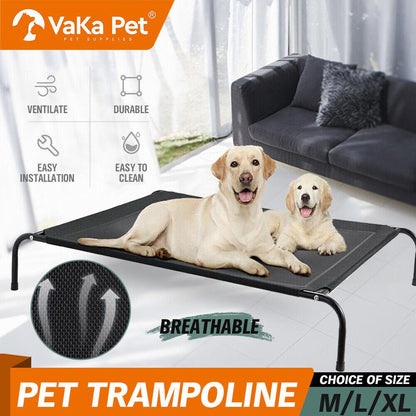 XL Elevated Trampoline Pet Bed Dog Puppy Raised Heavy Duty Large Hammock Mesh - Mega Pet Store