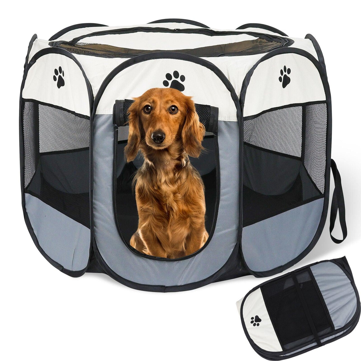 VaKa Pet Tent Playpen Dog Cat Play Pen Bags Kennel Portable Puppy Crate Cage - Mega Pet Store