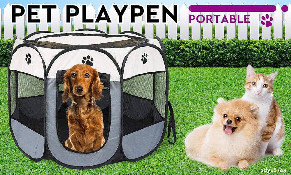 VaKa Pet Tent Playpen Dog Cat Play Pen Bags Kennel Portable Puppy Crate Cage - Mega Pet Store