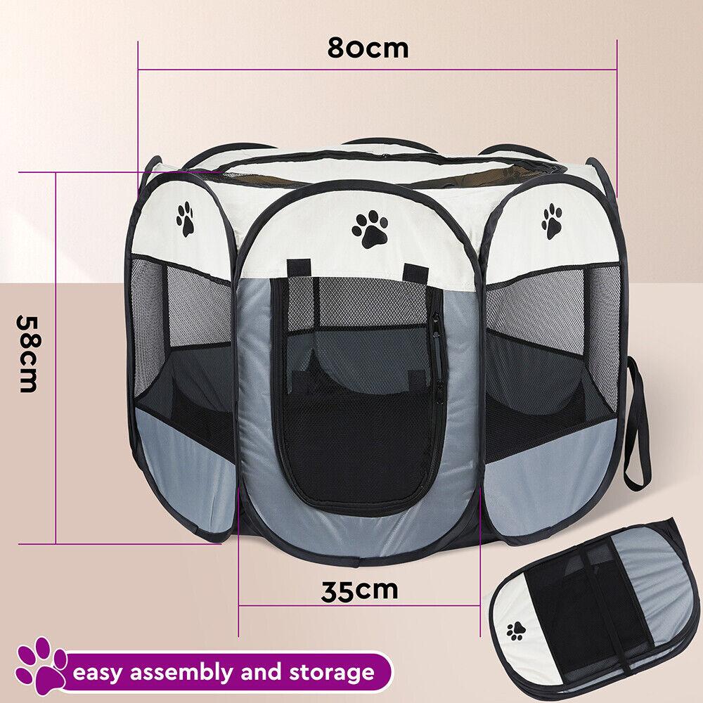 VaKa Pet Tent Playpen Dog Cat Play Pen Bags Kennel Portable Puppy Crate Cage - Mega Pet Store