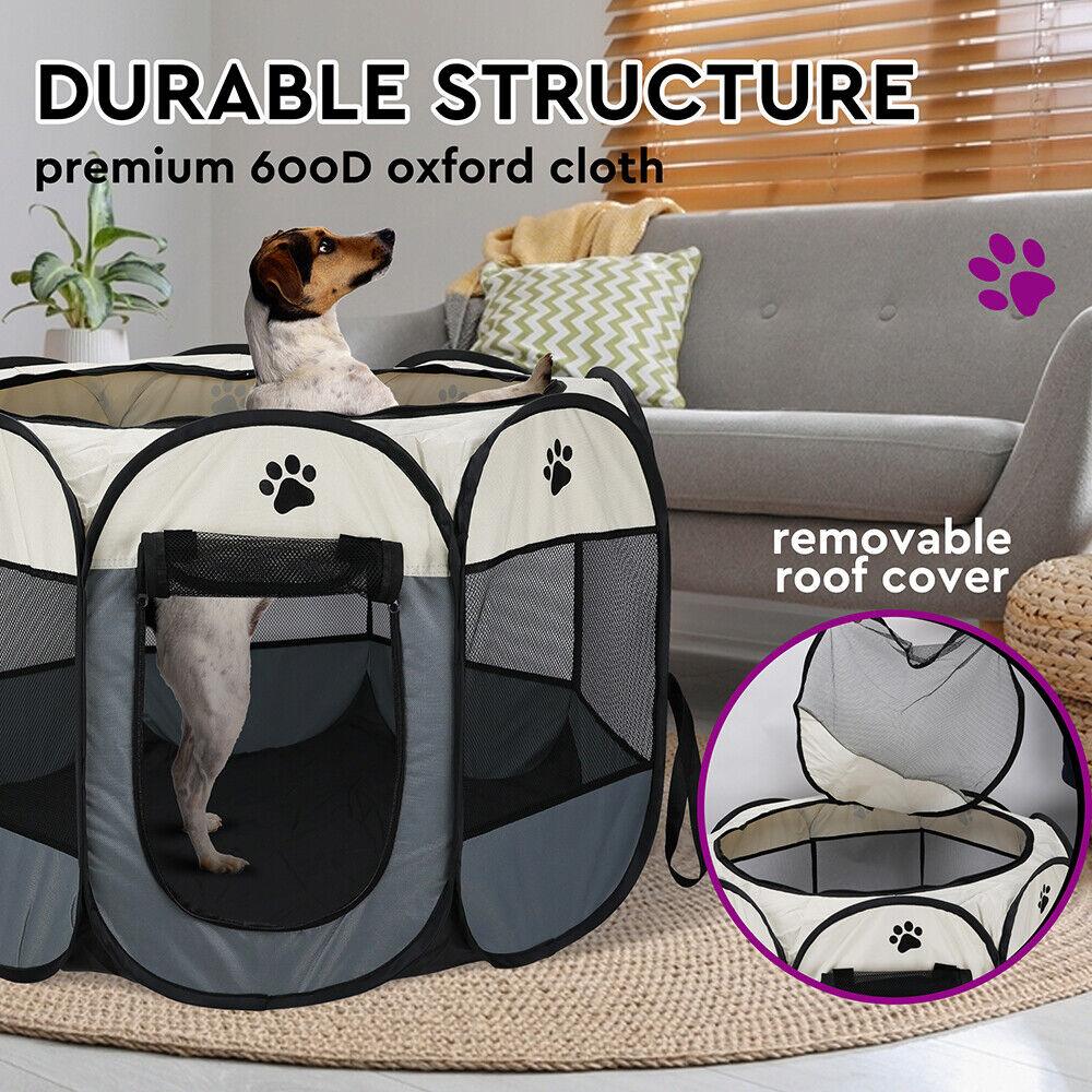 VaKa Pet Tent Playpen Dog Cat Play Pen Bags Kennel Portable Puppy Crate Cage - Mega Pet Store