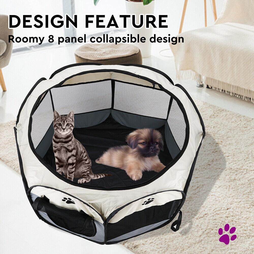 VaKa Pet Tent Playpen Dog Cat Play Pen Bags Kennel Portable Puppy Crate Cage - Mega Pet Store