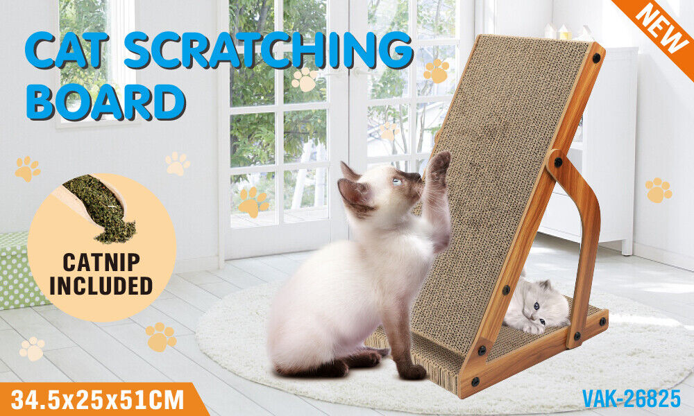 VaKa Cat Scratching Scratcher Board Cat Tree Pad Lounge Toy Corrugated Cardboard