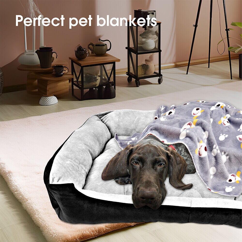 Vaka Navy Dog Bed Pet Cat Calming Floor Mat Sleeping Cave Washable Extra Extra Large 29706