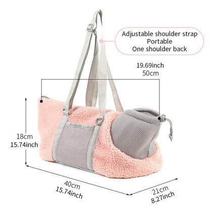 LIFEBEA Small Cat Carrier Pet bag: Comfy Shoulder Bag with Adjustable Strap for Small Dogs, Puppies, Kittens Up to 3kg /6.6 lbs - Grey - Mega Pet Store