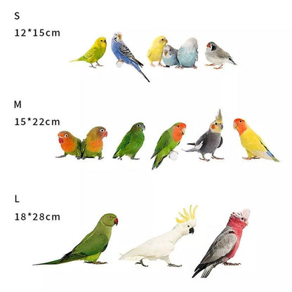 Cozy Bird Blanket Shawl Parrot Snuggle Cabin Plush Hanging Cotton Nest Bedding - Pink-M Size