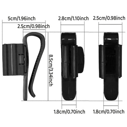 2/4/6PCS Aquarium Fish Tank Filtration Clip Water Tube Hose Clamp Holder Set - Black-2PCS