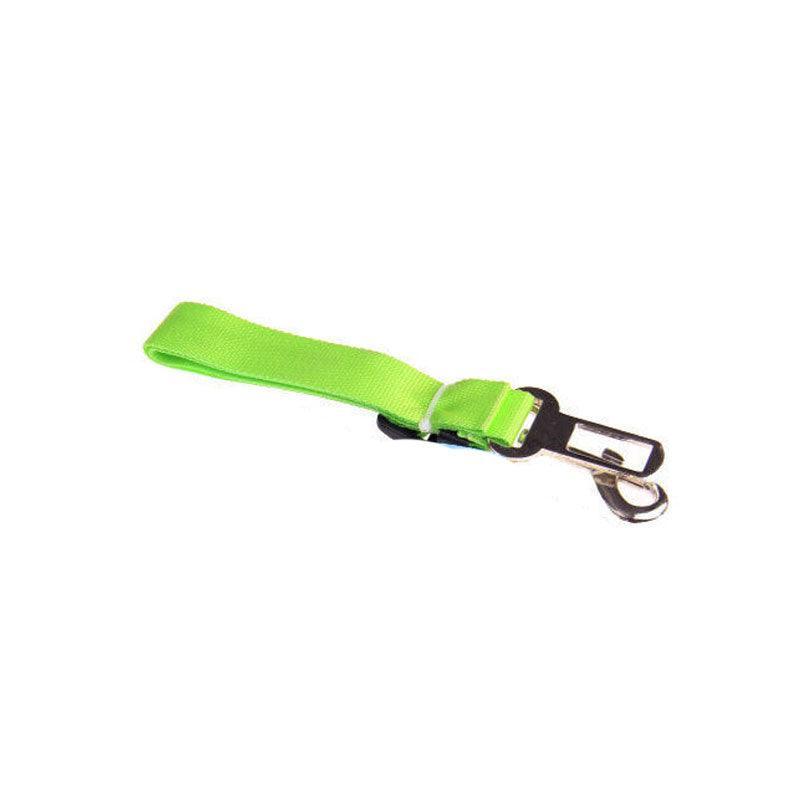 Adjustable Pet Harness Lead for Car Travel with Clip Attachment Nylon Restraint Strap - Purple