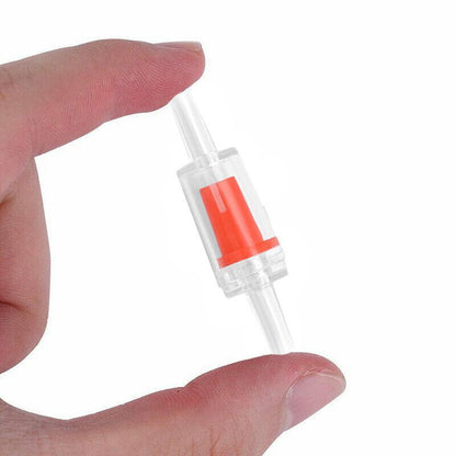 5/10X Check Valve Fish Tank Aquarium Air Pump Silicone Non-Return One Way Airline - 5PCS