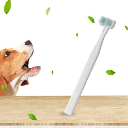 Double Head Toothbrush Dog Pet Cat Brush Dental Health Gum Care Cleaning Teeth