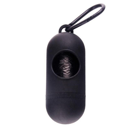 Portable Dog Waste Bag Dispenser with Refill Rolls for Pet Walking Cleanup - Pink