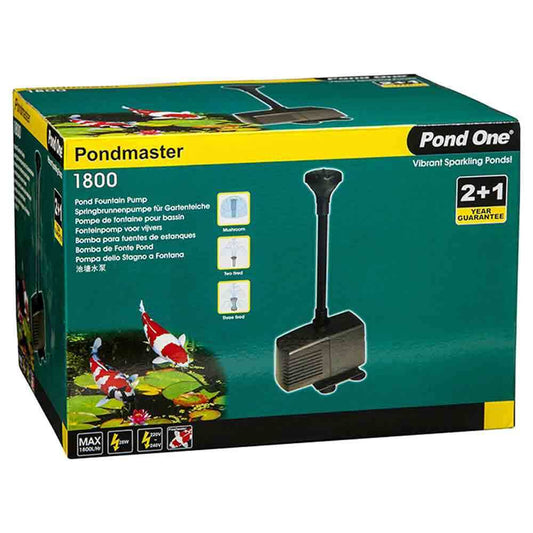 Pond One PondMaster 1800 Pond Fountain Pump Kit - 1800L/H - Mega Pet Store