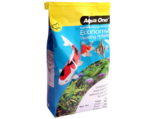 Aqua One Economy Pellets 3mm 5kg - Mega Pet Store