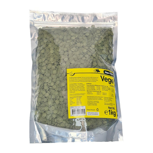 Aqua One Vege Algae Wafers Fish Food 1kg - Mega Pet Store