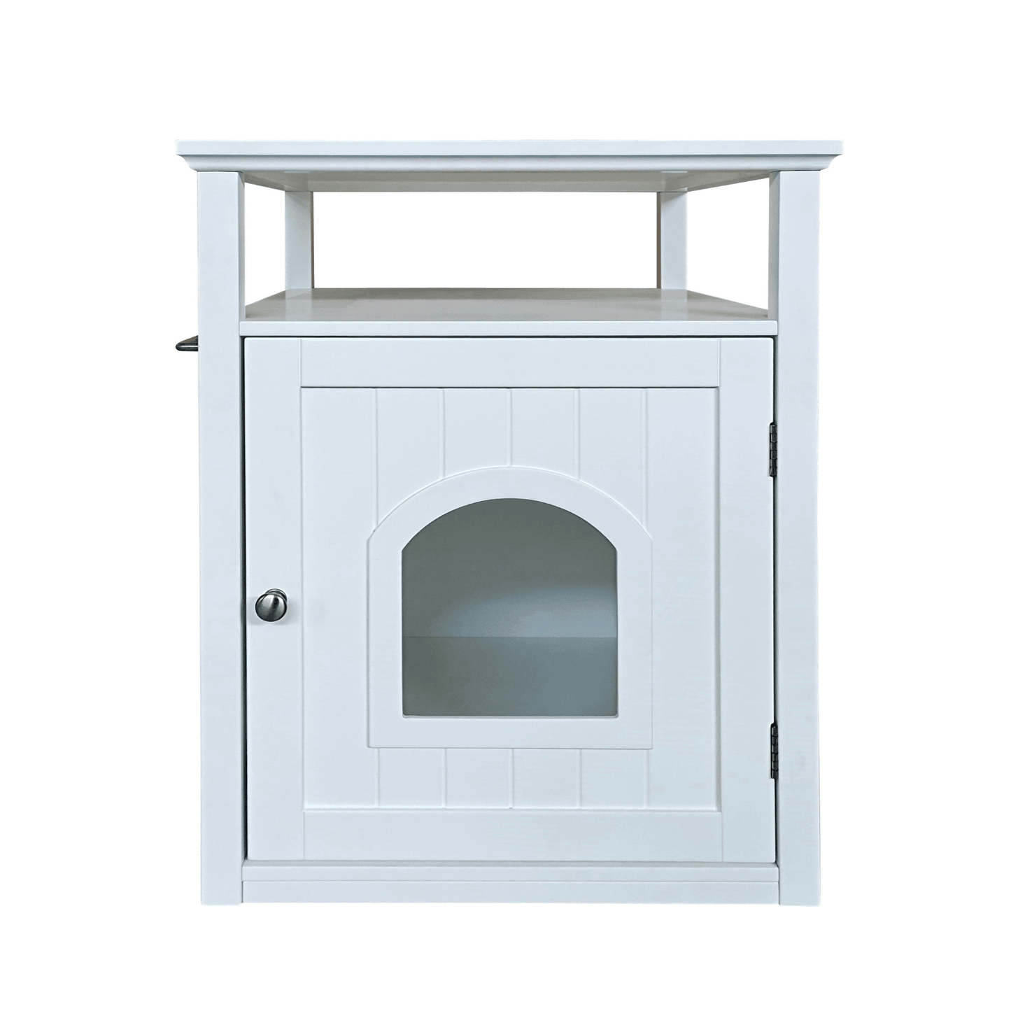 Jasper 2 Cat Litter Cabinet, White - Mega Pet Store