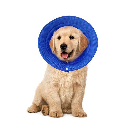 Ondoing Pet Dog Cat Elizabethan Collar Adjustable Cone Mesh Recovery Multicolor - Mega Pet Store