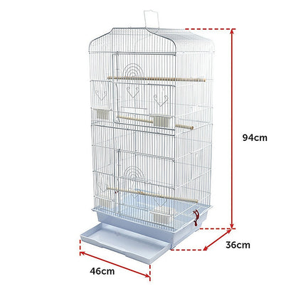 95cm Bird Cage Canary Parakeet Cockatiel LoveBird Finch Bird Cage