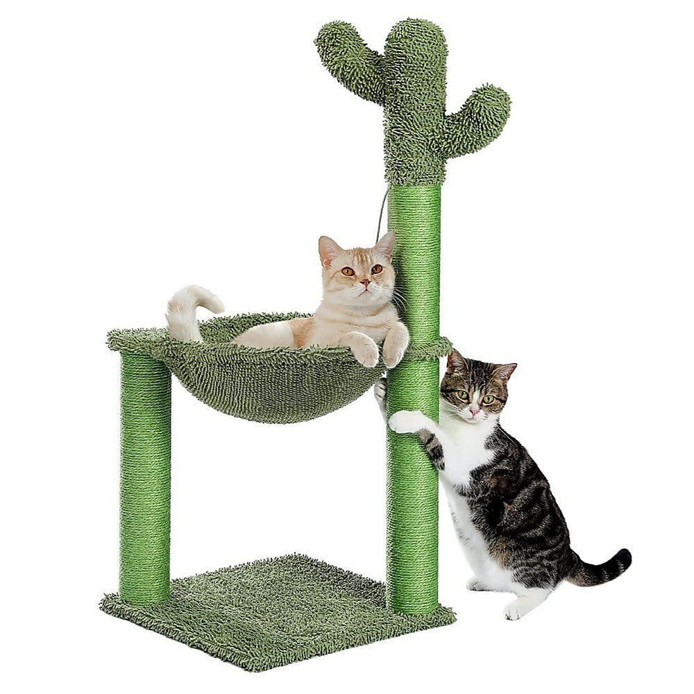 Cactus Cat Tree Tower Scratching Post Scratcher Kitten Condo House Play Bed Toys