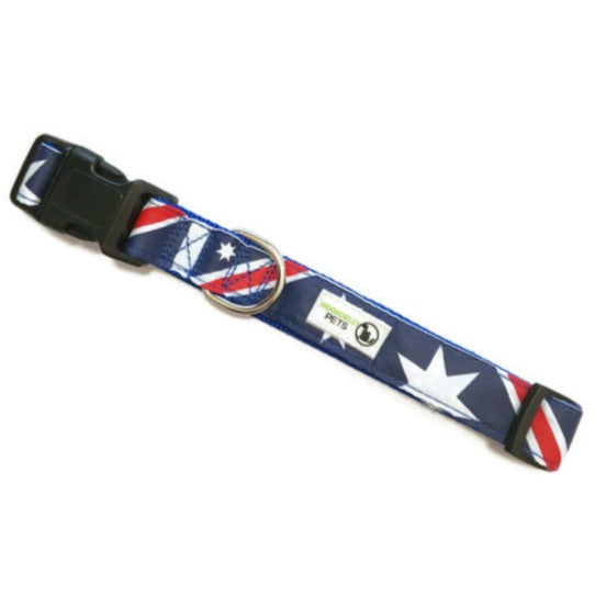 Australia Flag Aussie Dog Collar - Moondidley Pets X-Large