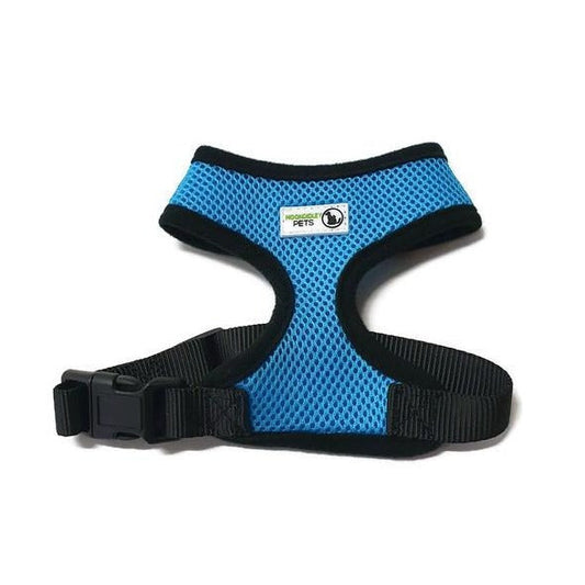 Pet Harness Soft Air Mesh Padded Adjustable - Moondidley Pets Large Light Blue - Mega Pet Store