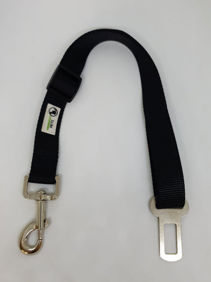 Seat Belt Safety Travel Attachment Connector - Moondidley Pets Black