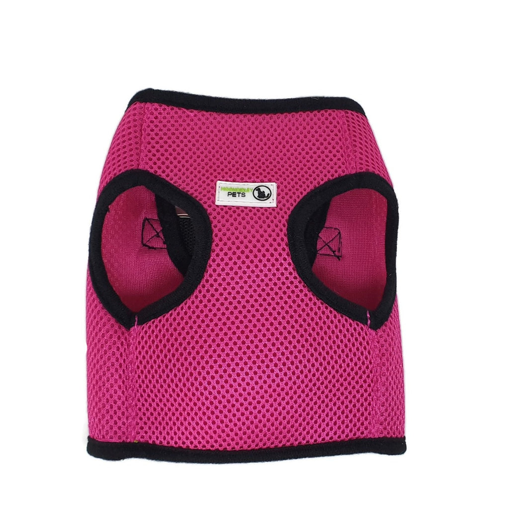 Vest Harness Pet Dog-Cat Step-in Velcro and Buckle Attachments - Moondidley Pets X-Small Pink