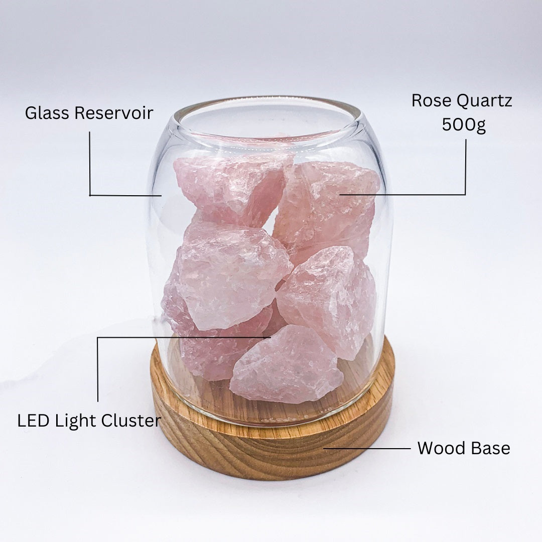 Aurora Crystal Diffuser - Rose Quartz