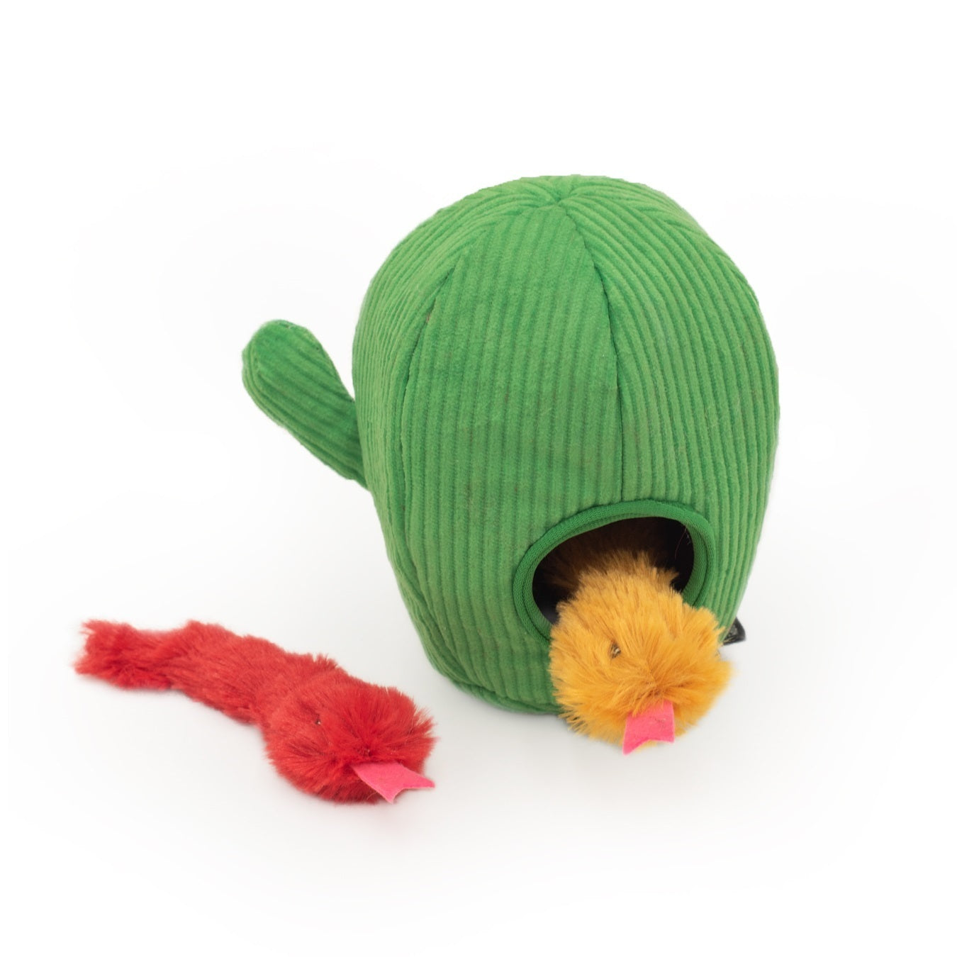 Zippy Paws ZippyClaws Burrow Snakes in Cactus Cat Toy