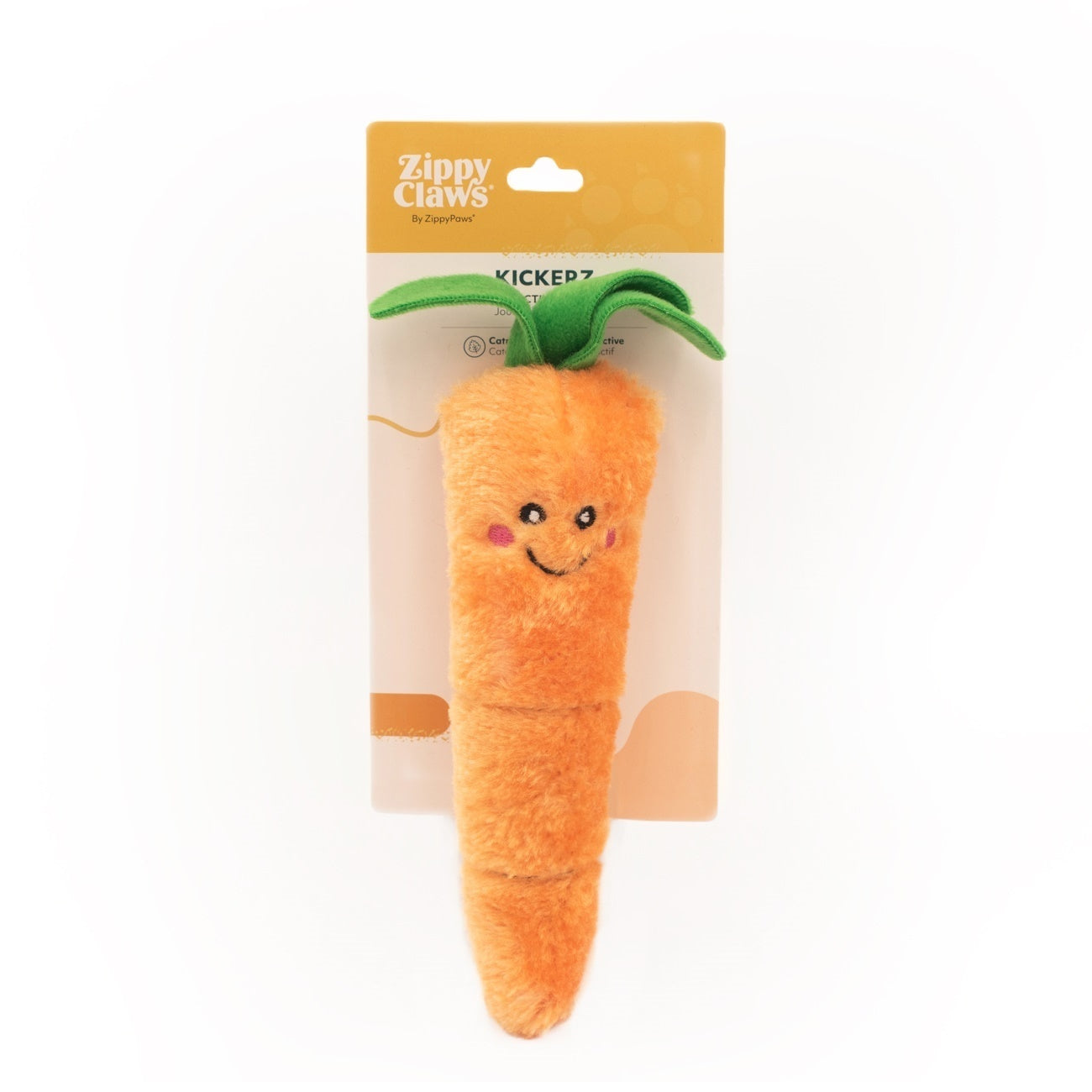 Zippy Paws ZippyClaws Kickerz Carrot Cat Toy