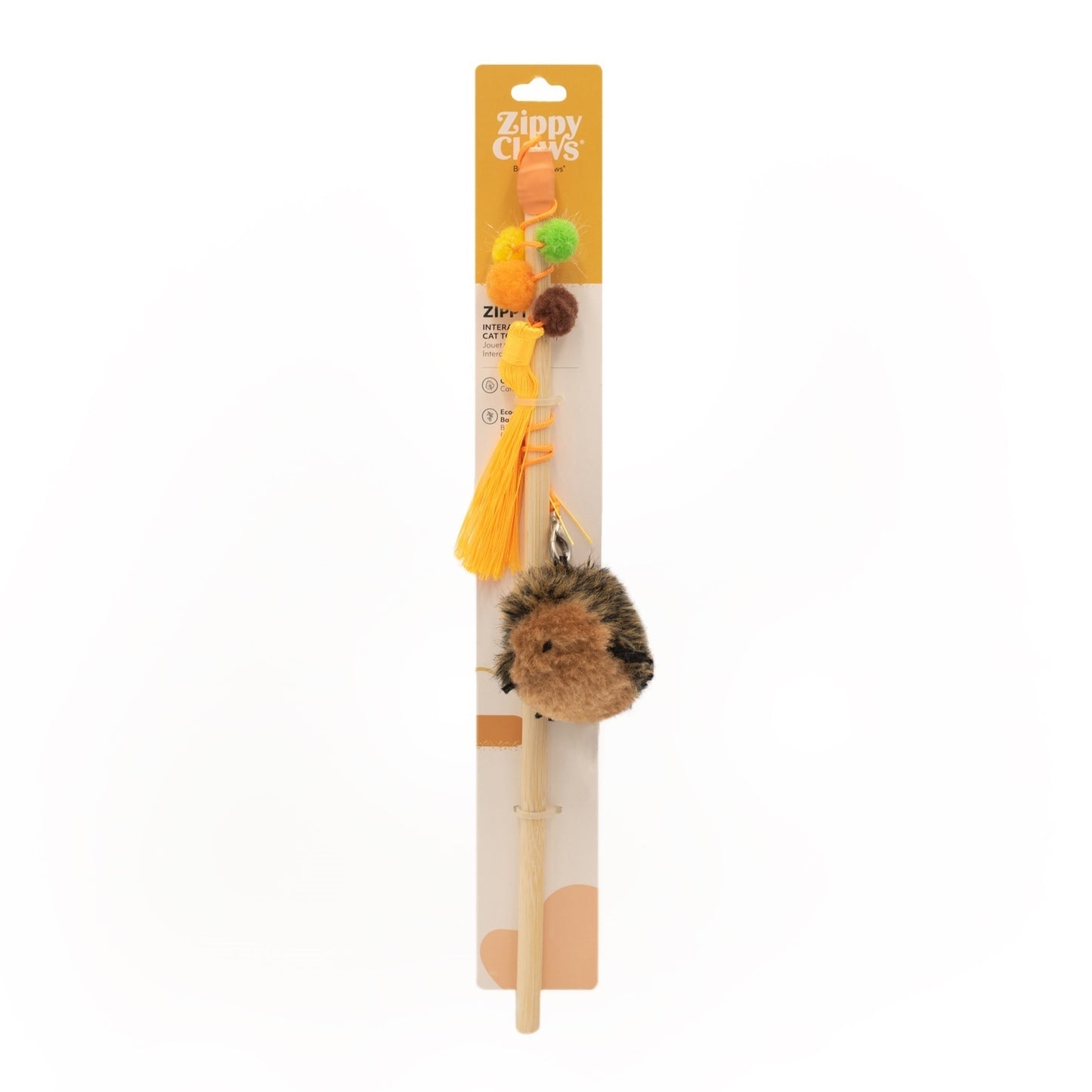 ZippyPaws ZippyClaws Zippystick Hedgehog Cat Toy