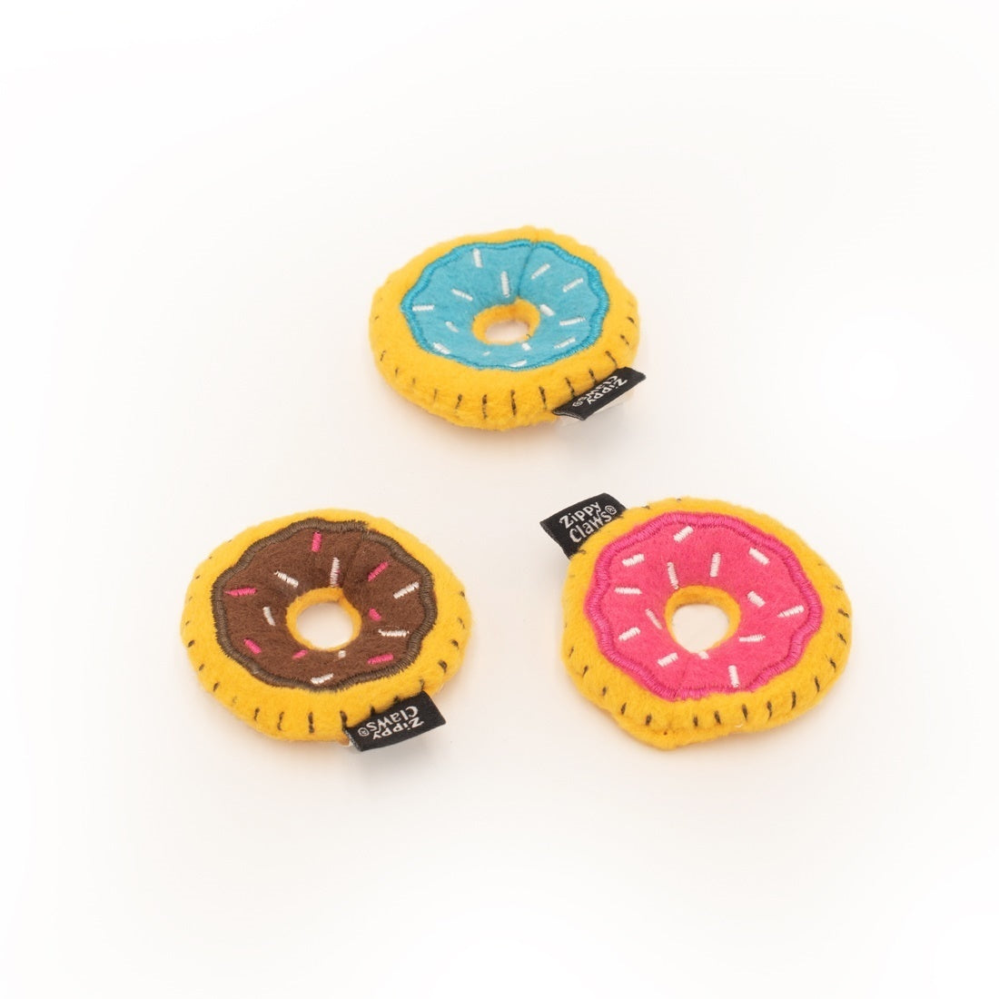 ZippyClaws Mini Donutz 3-Pack Cat Toy Set