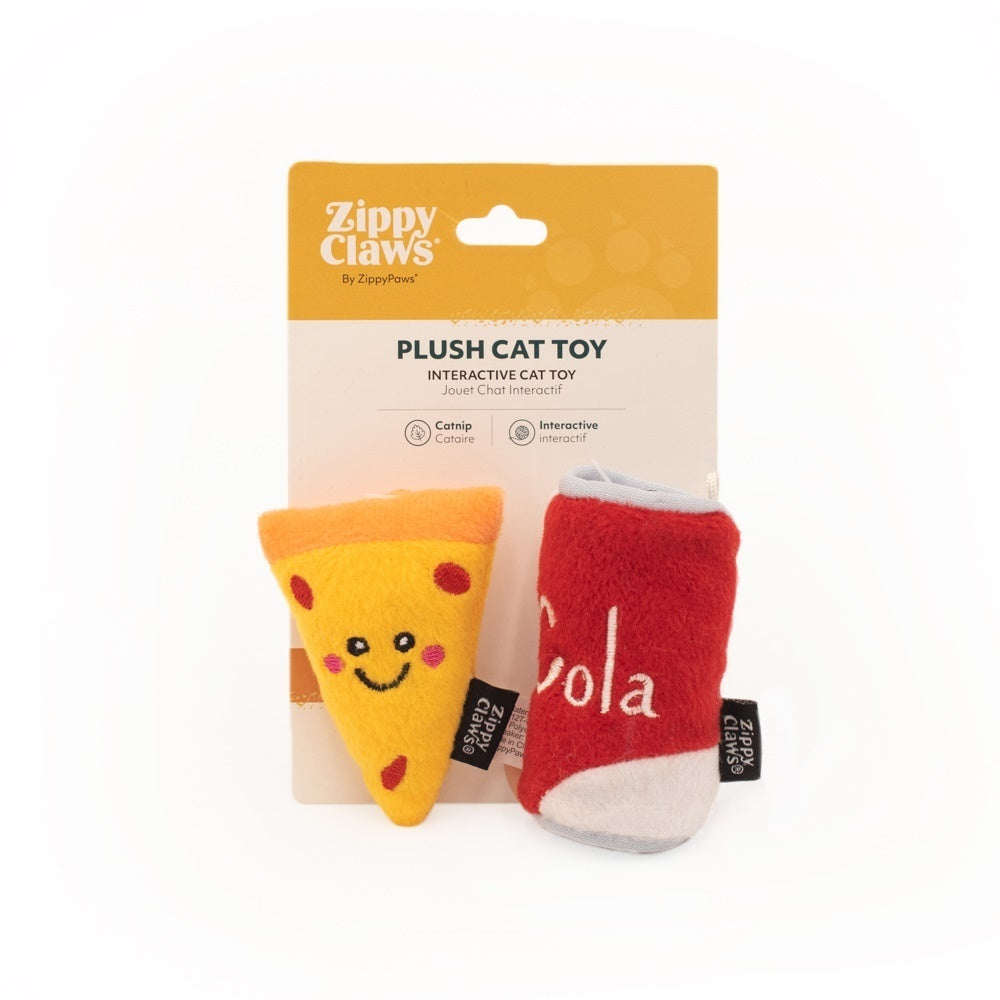 ZippyPaws ZippyClaws NomNomz Pizza & Cola Cat Toy