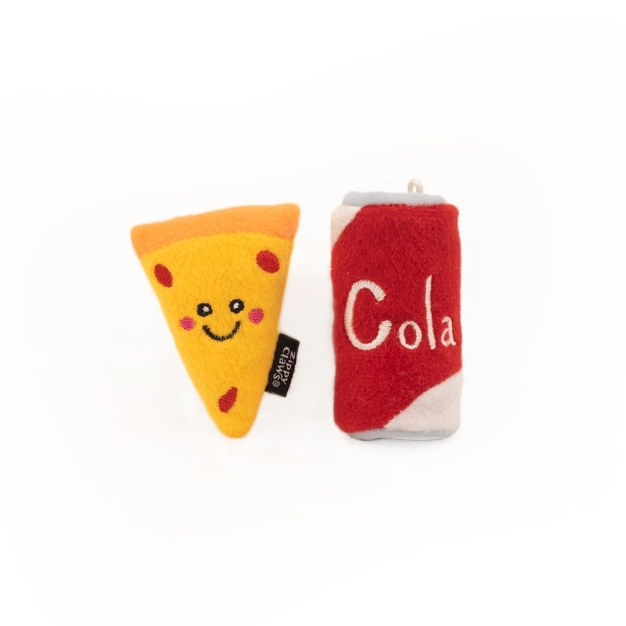 ZippyPaws ZippyClaws NomNomz Pizza & Cola Cat Toy