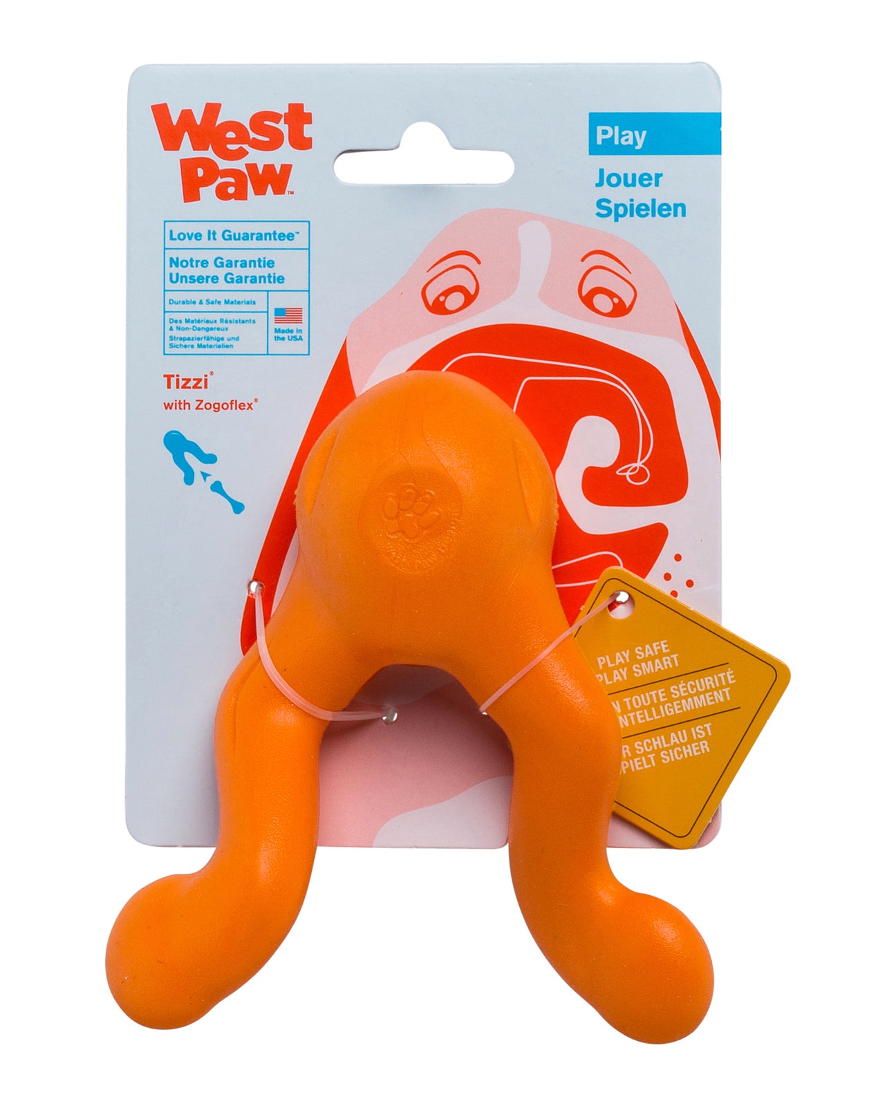 West Paw Tizzi Tug & Fetch Treat-Dispensing Dog Toy